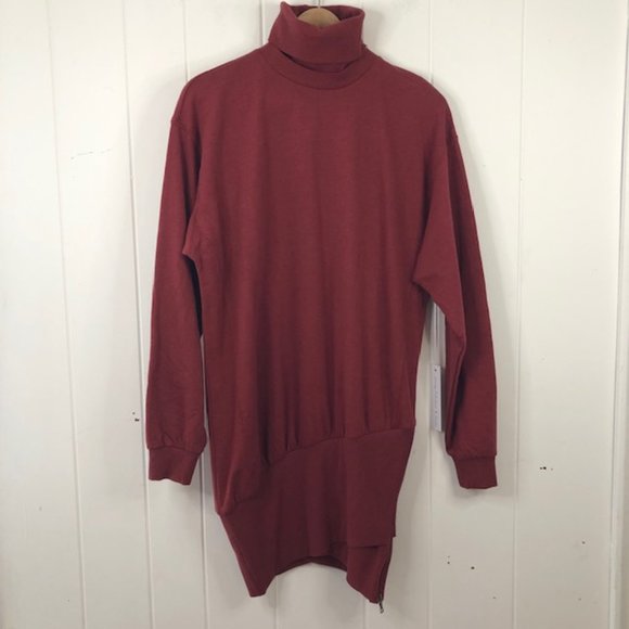 Young Fabulous and Broke Asymmetrical Turtleneck Sweatshirt Dress - Picture 2 of 12